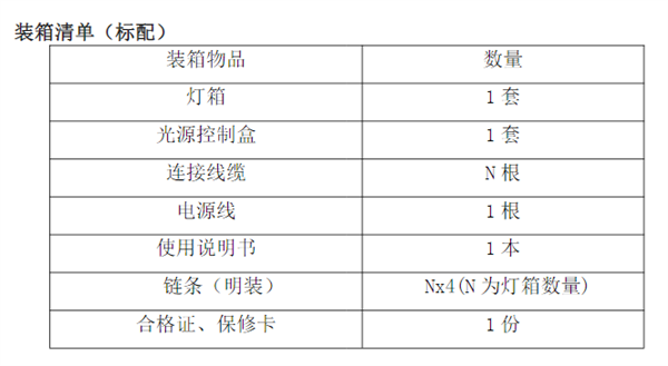 CC120-75-4TL棉花分級燈箱說明書6