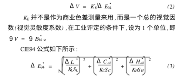 CIE94色差公式的特點及行業(yè)應用